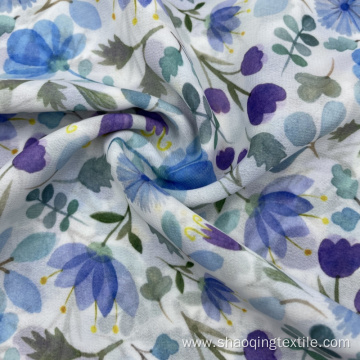 100% Polyester Small Floral Pattern Chiffon Cloth